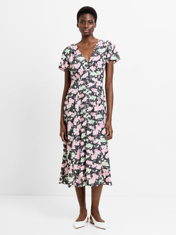 Ellie Eco Short Sleeve V-Neck Dress