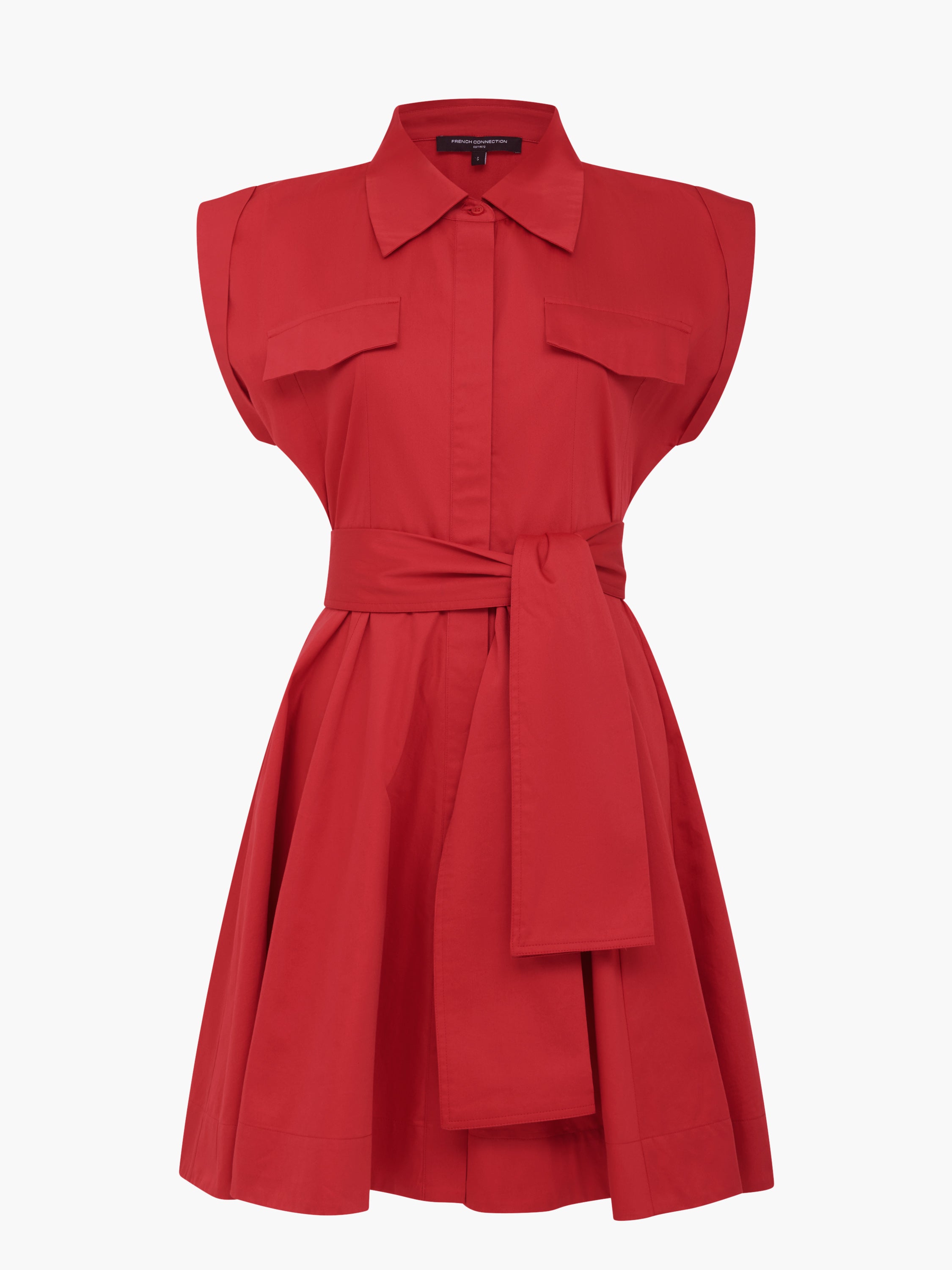 strapless open back dress Red Cotton Mini T-Shirt Dress - Casual Dresses main image 1