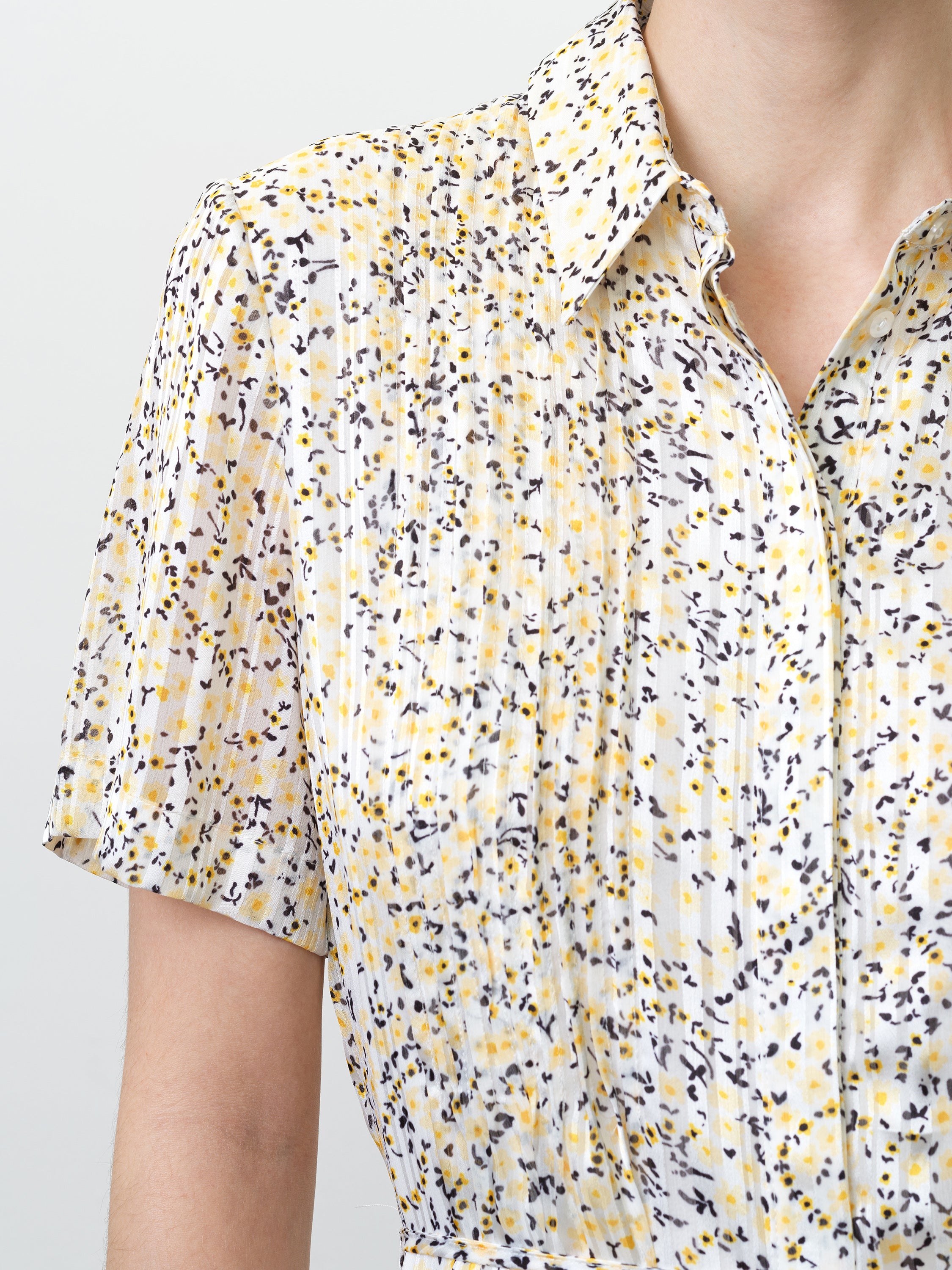 Bonnie Julia Satin Shirt Dress