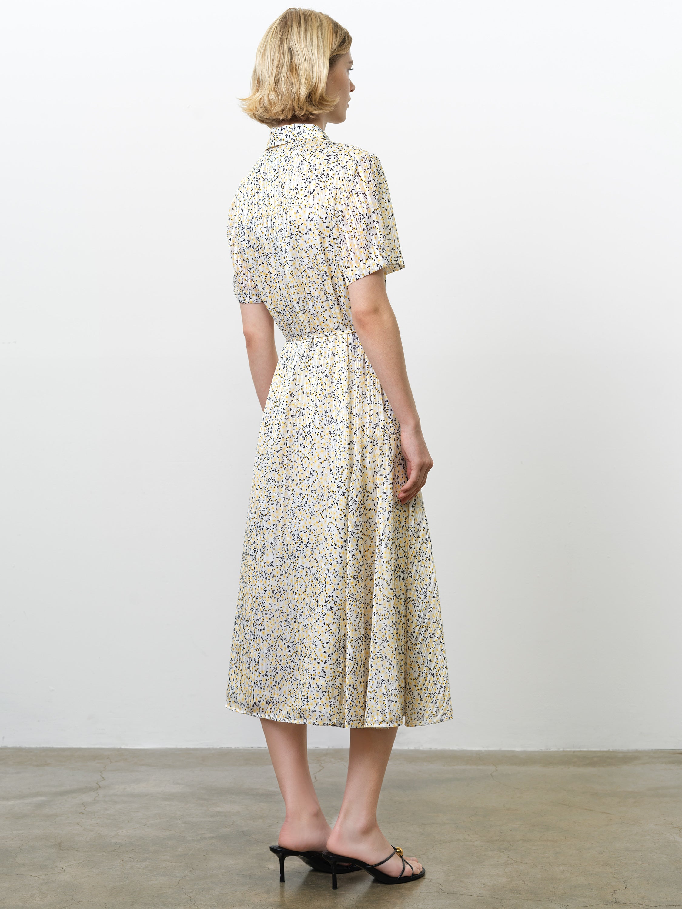 Bonnie Julia Satin Shirt Dress