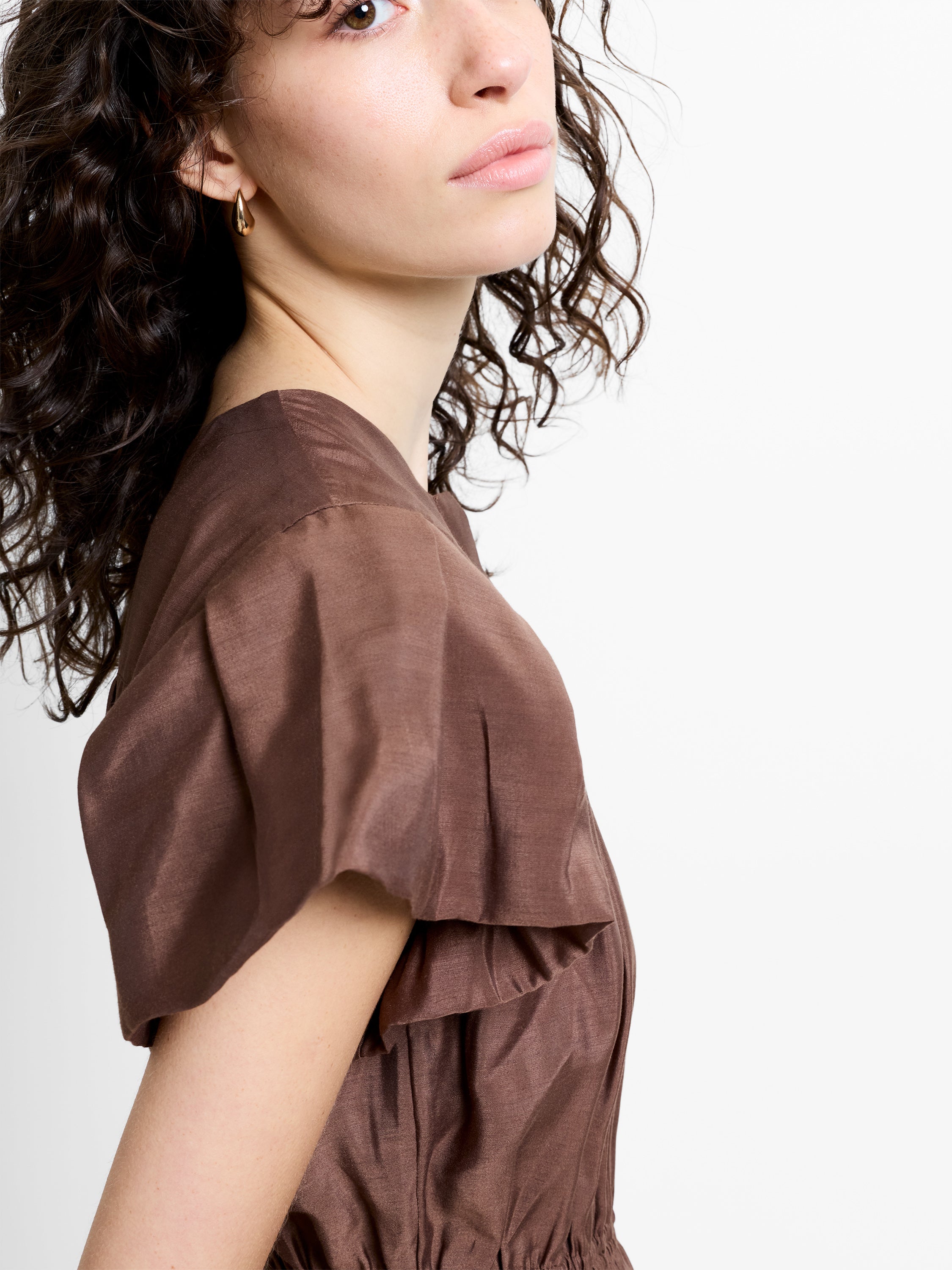 Holland Flutter Sleeve Mini Dress