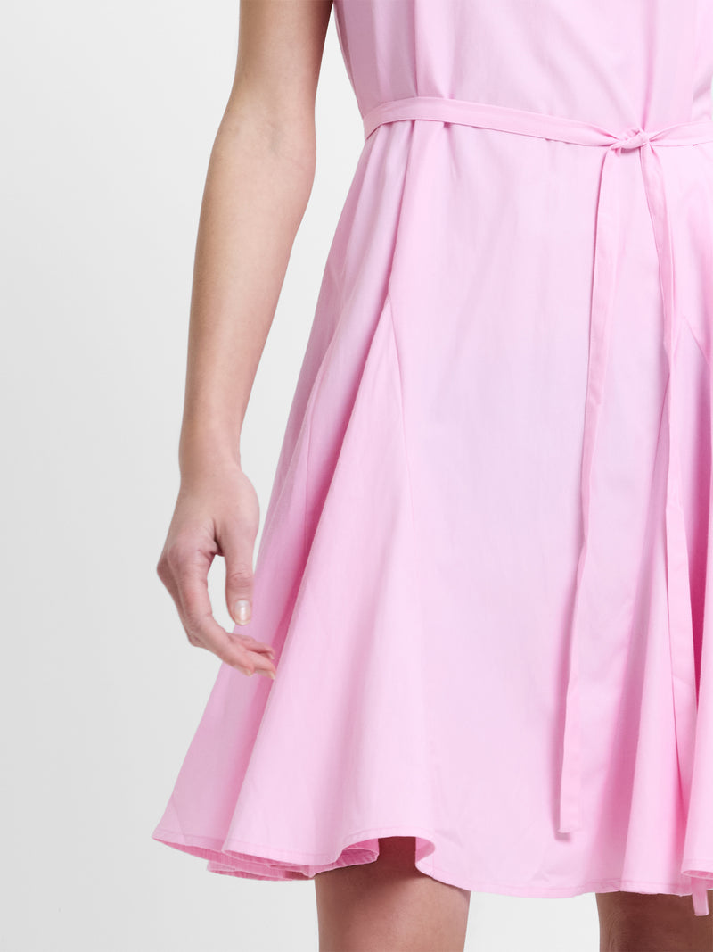 Era Poplin Godet Bow Dress