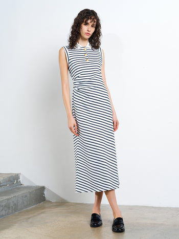 Tommy Striped Polo Midi Dress