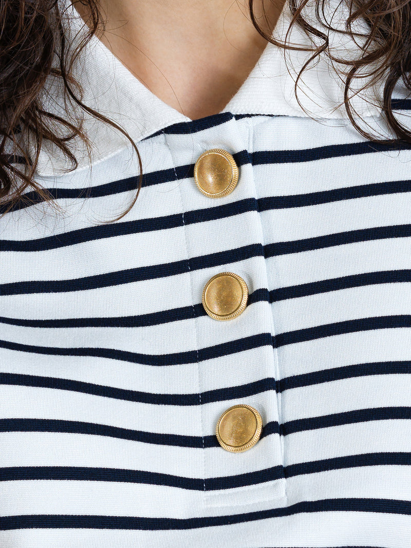 Tommy Striped Polo Midi Dress