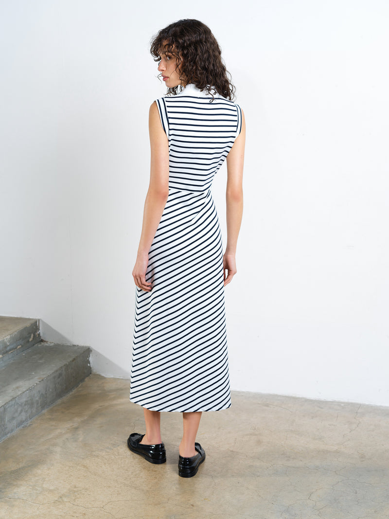 Tommy Striped Polo Midi Dress