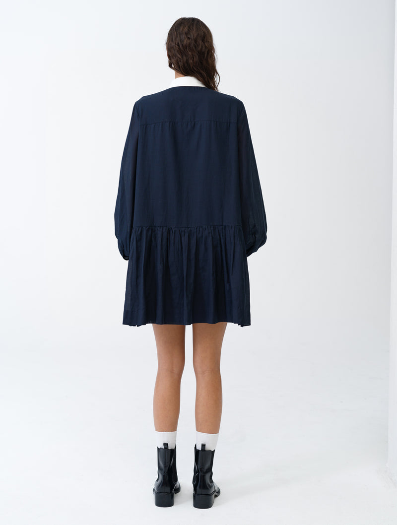 Monica Voile Voluminous Shirt Dress