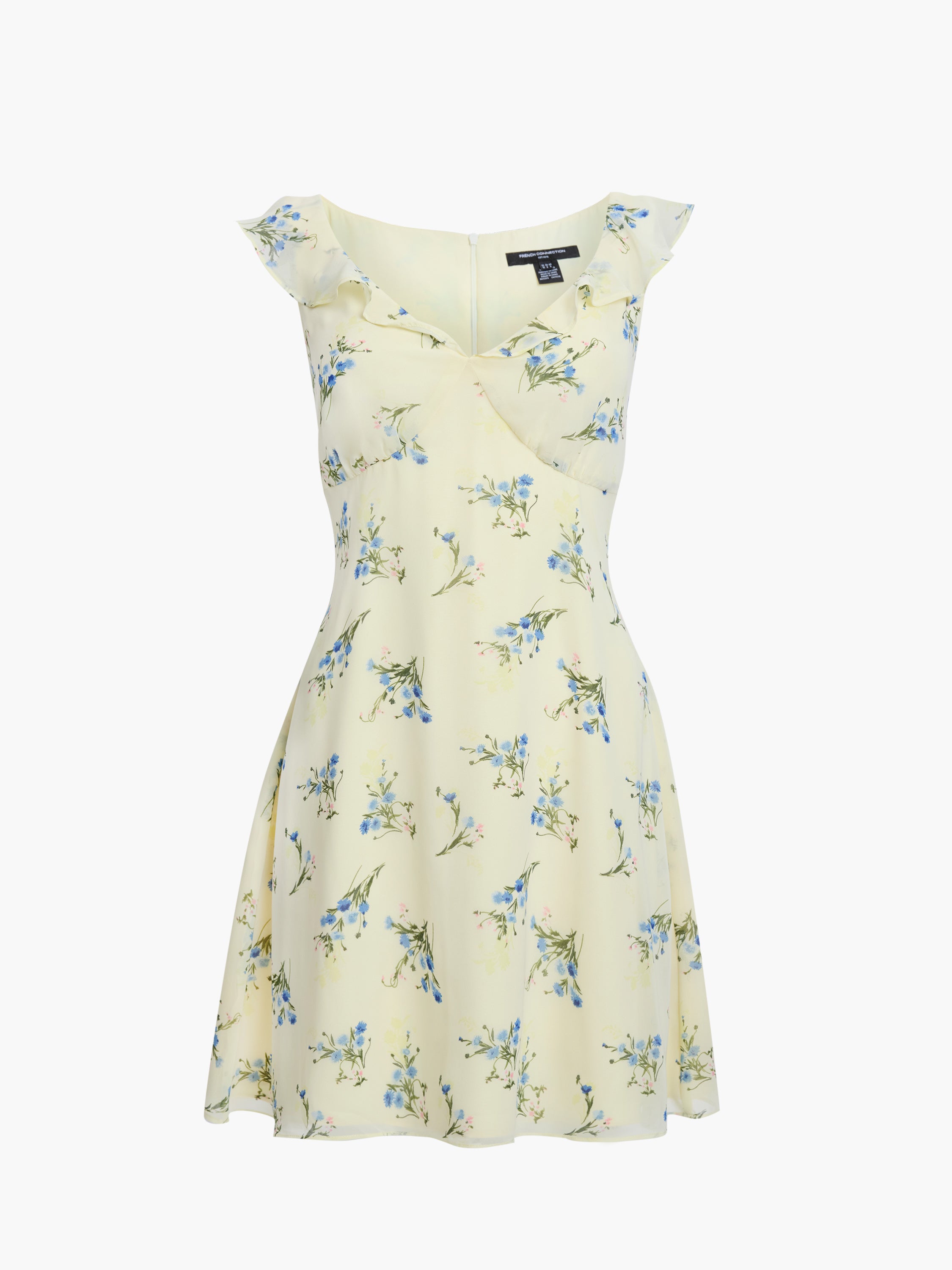 Marina Silky Fleur Mini Dress