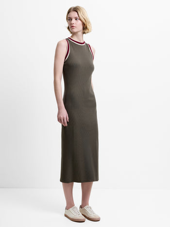 Alma Jersey Tipped Midi Dress