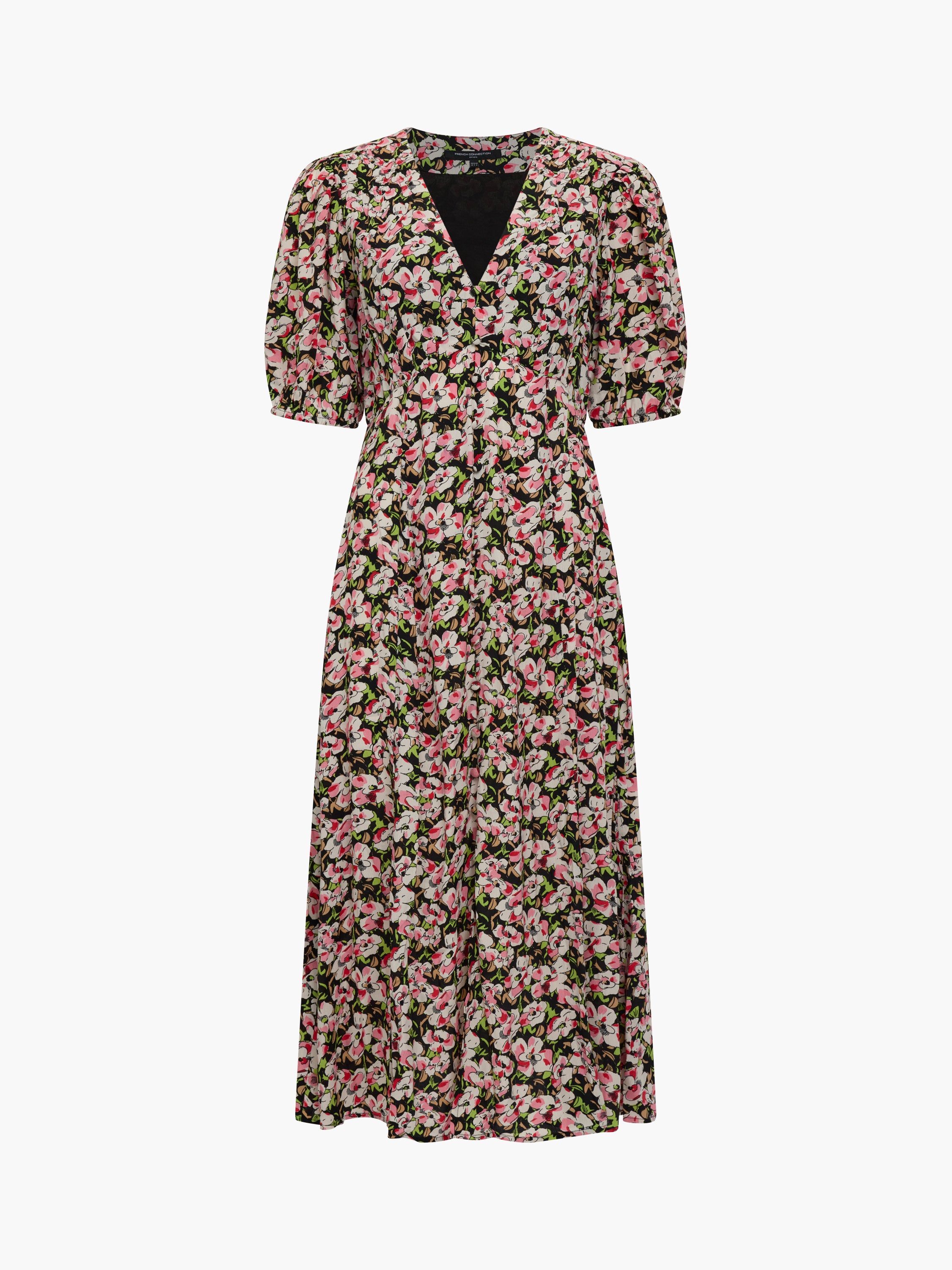 Molly Lizzie Eco Puff Sleeve Tea Dress