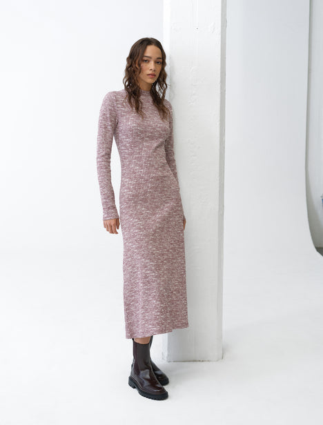 Deja Jersey Space Dye Ribbed Dress