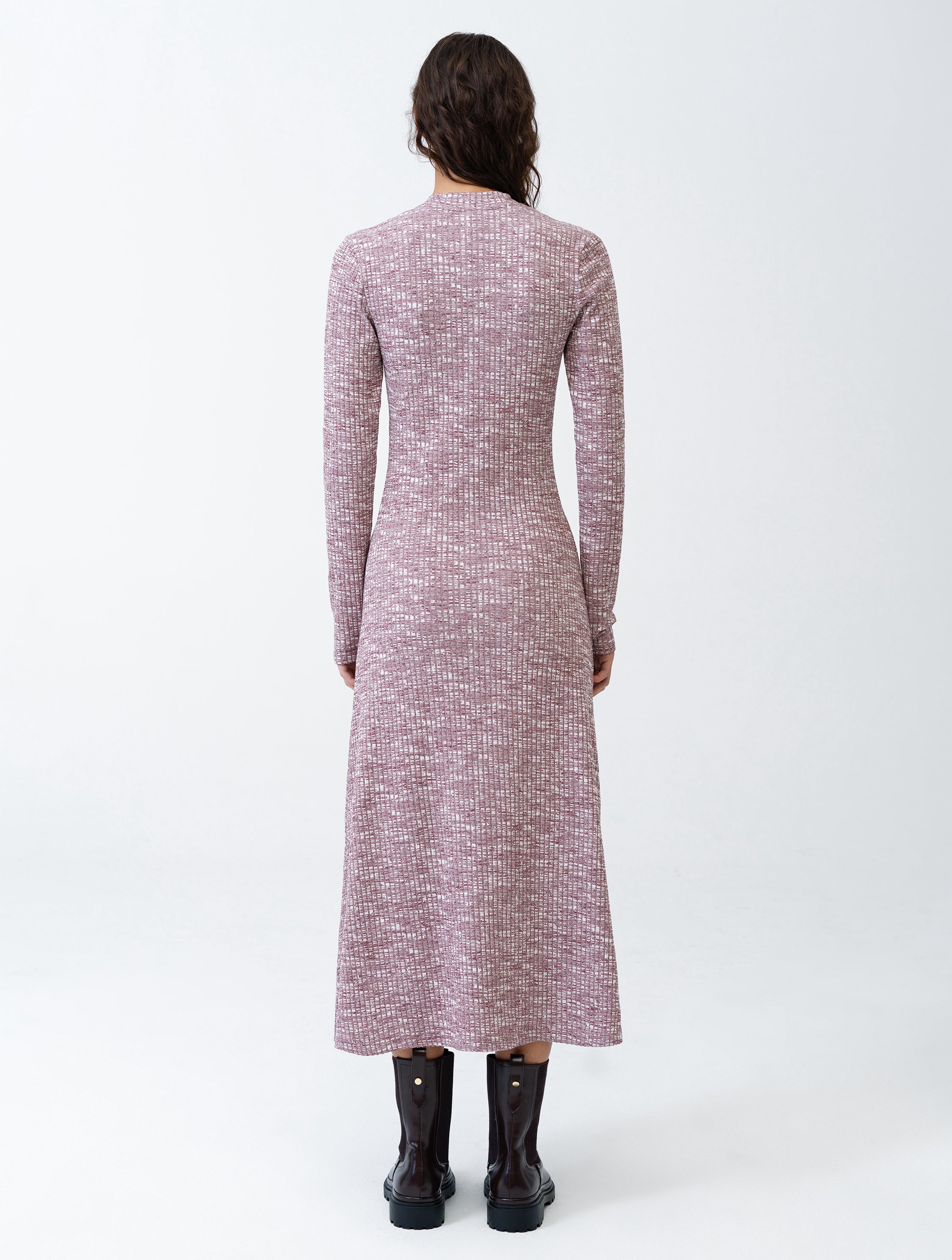 Deja Jersey Space Dye Ribbed Dress