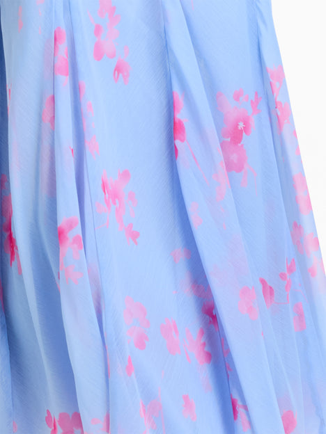 Myla Chiffon Open Back Floral Tea Dress