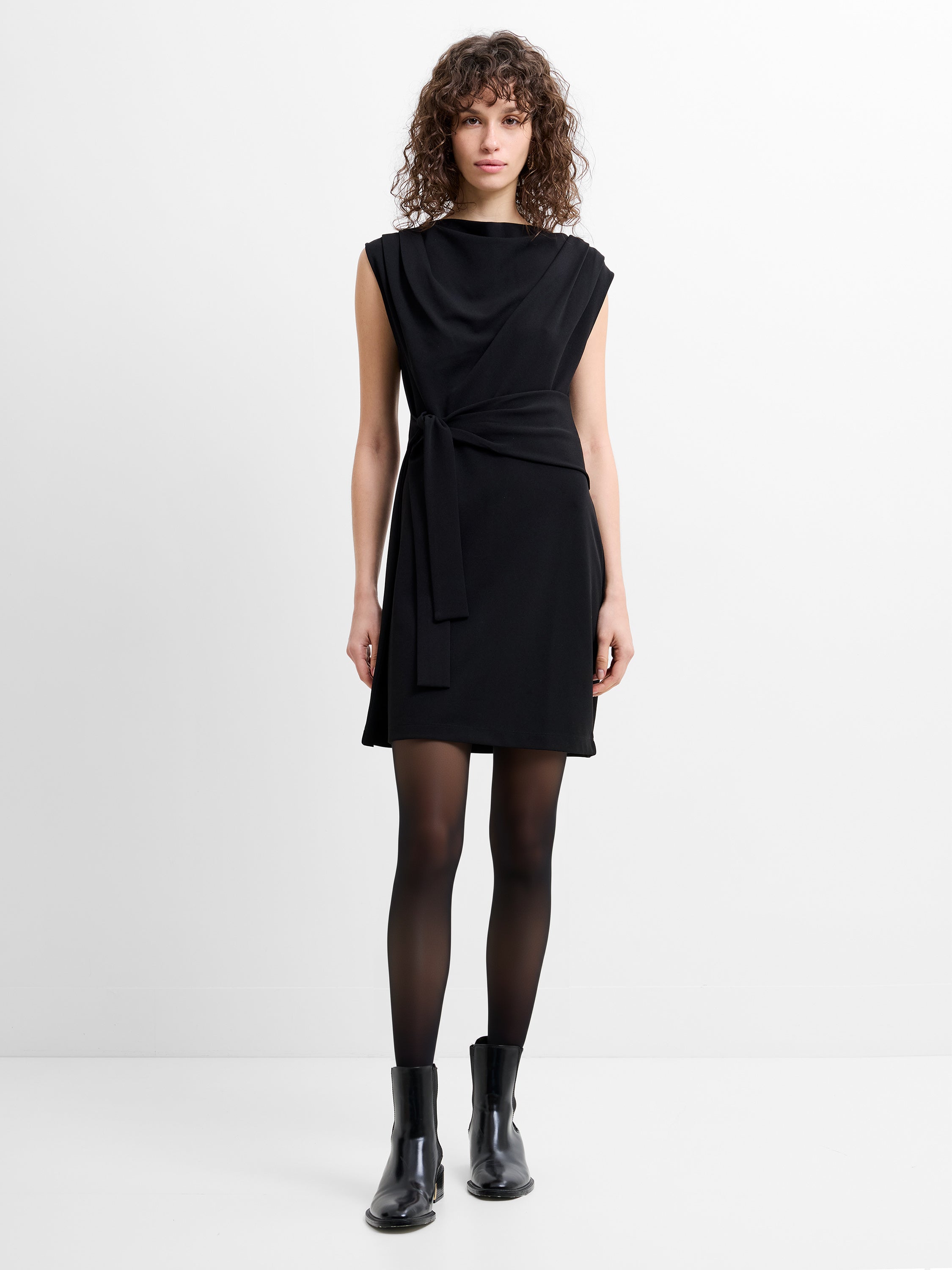 Zion Jersey Belted Shift Dress