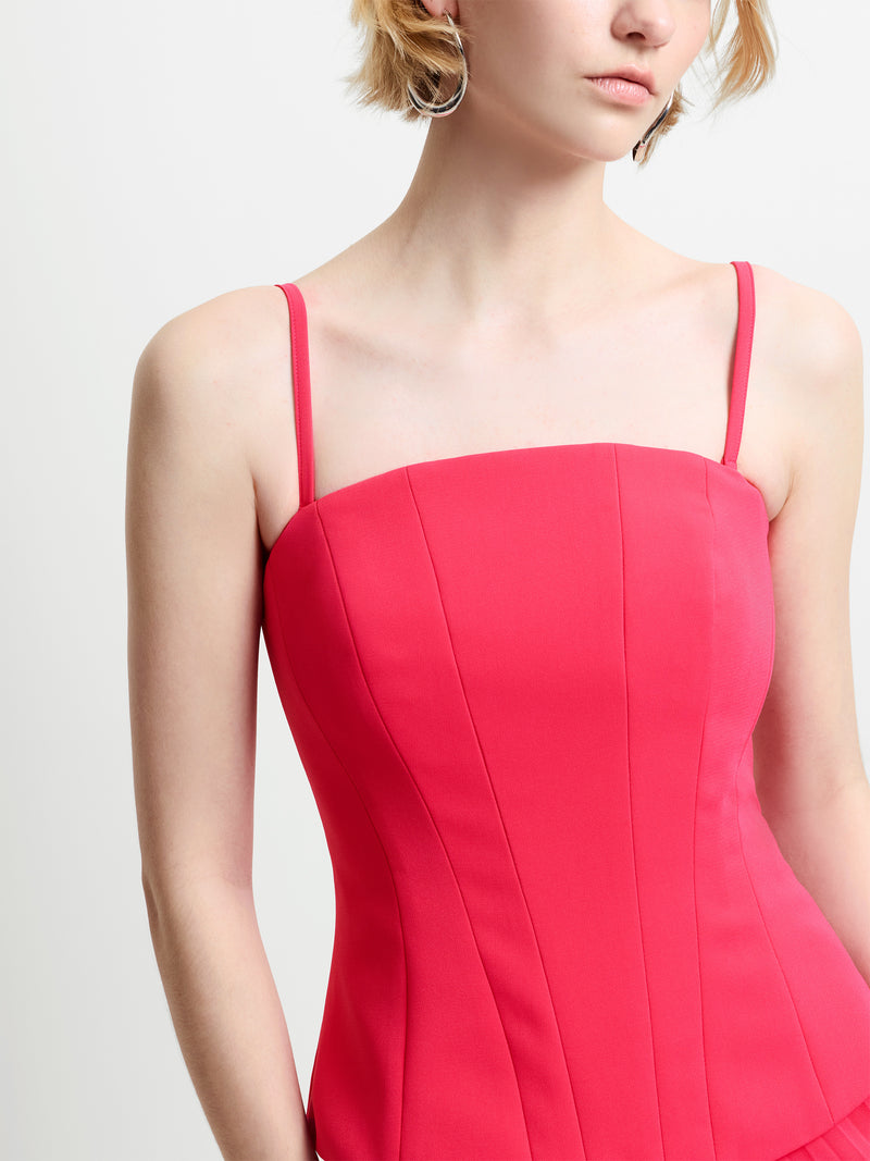 Tiana Georgette Corset Maxi Dress