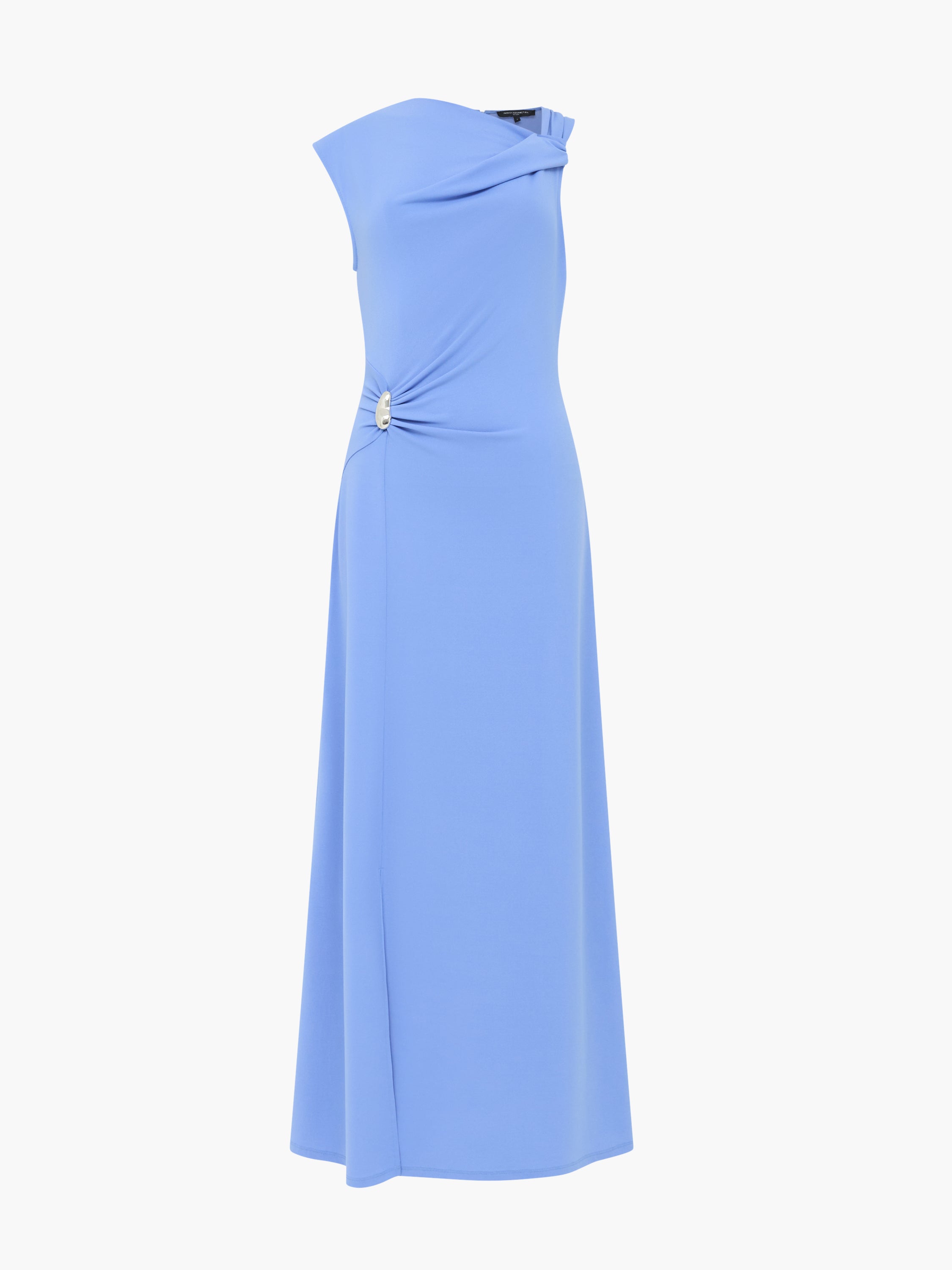 french connection blue maxi dress French Connection Ariana chiffon embellished maxi dress in powder blue
