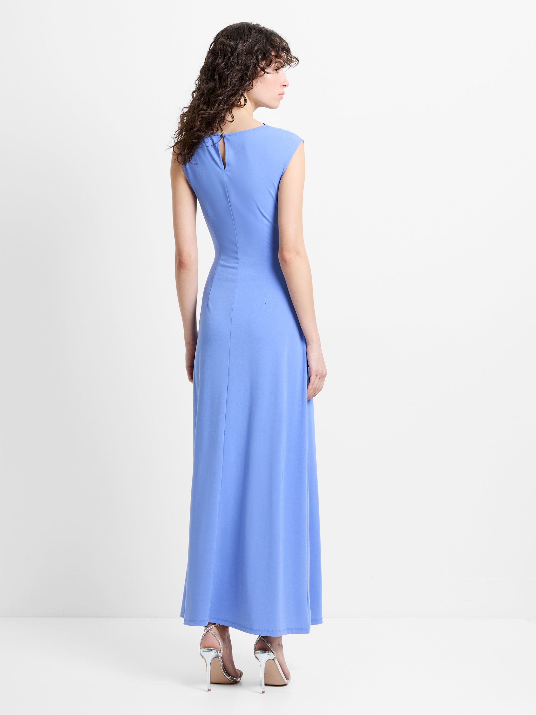 Pascha Jersey Draped Trim Maxi Dress