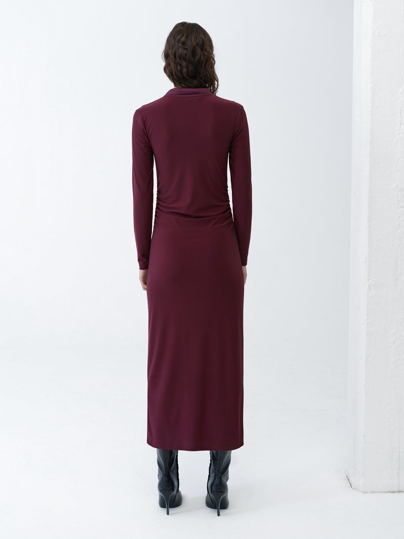 Samira Polo Neck Midi Dress