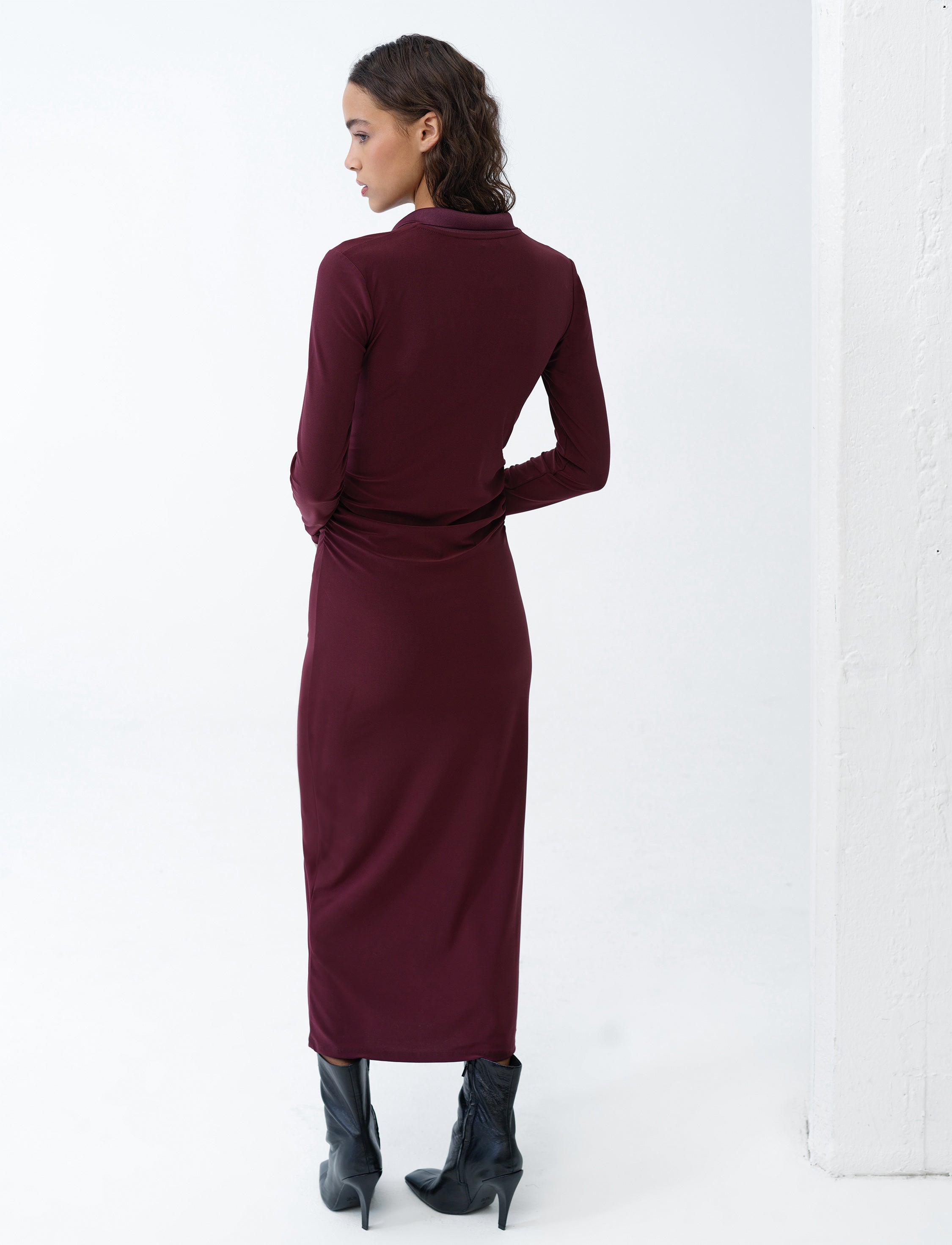 Samira Polo Neck Midi Dress
