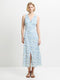 Minnie Sleeveless V-Neck Floral Midi Dress