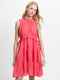 Holland Sleeveless Tiered Pink Above Knee Dress