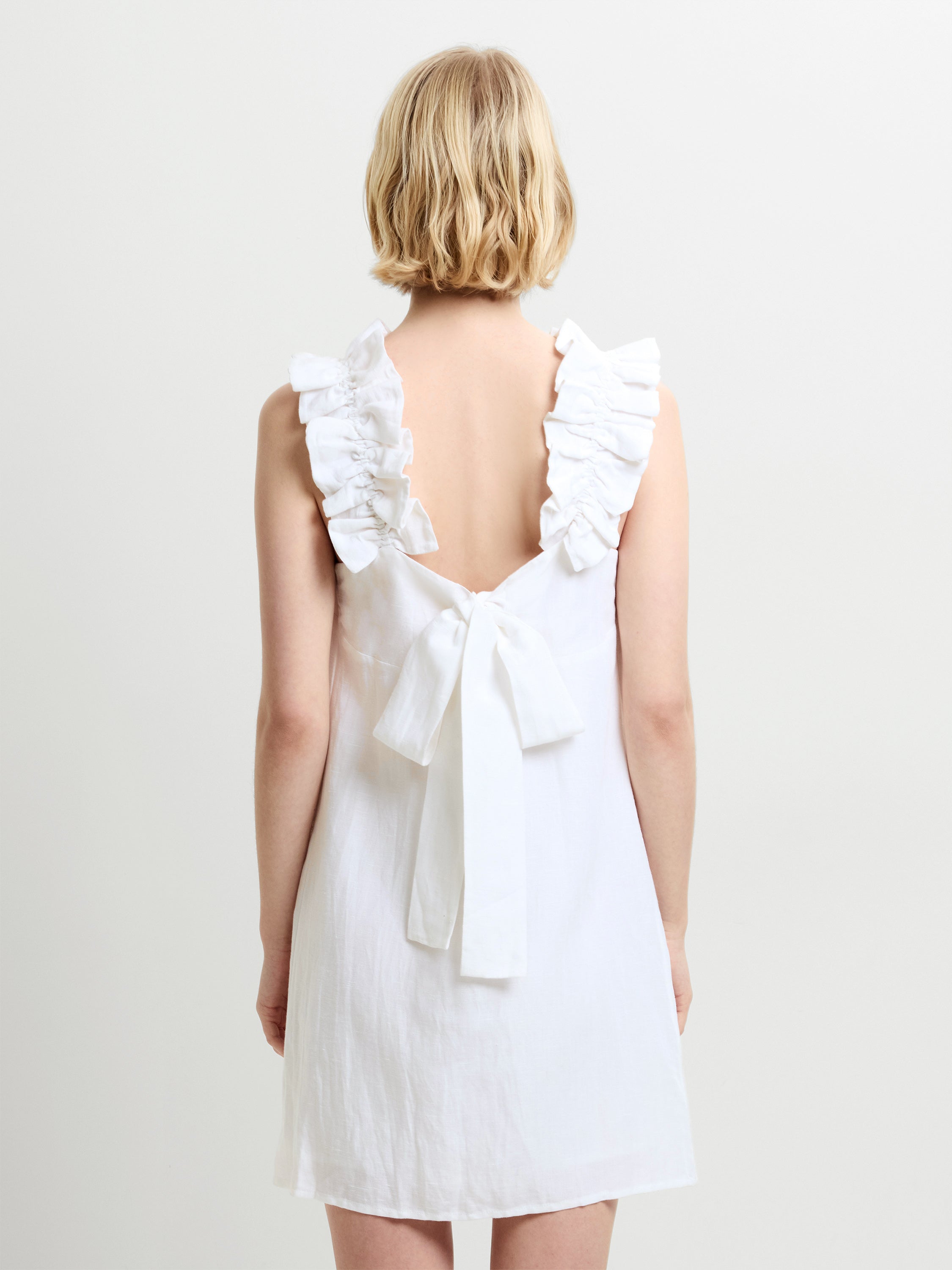 french connection women's birdie square-neck linen blend mini dress reviews FRENCH CONNECTION Birdie Linen Blend Square Neck Dress