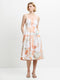 Feo Floral Printed Denim Midi Dress