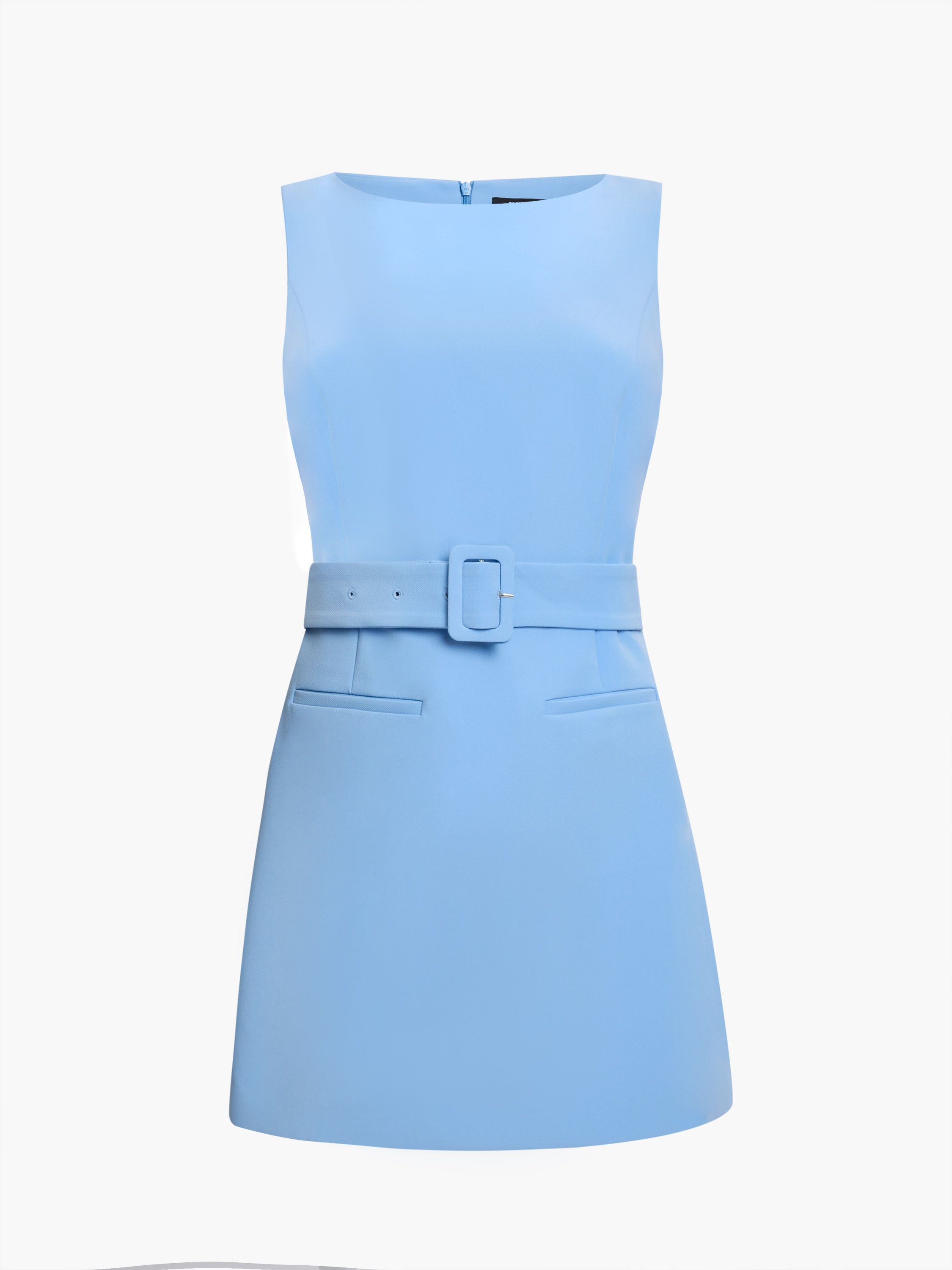 Azra Twill Belted Mini Dress