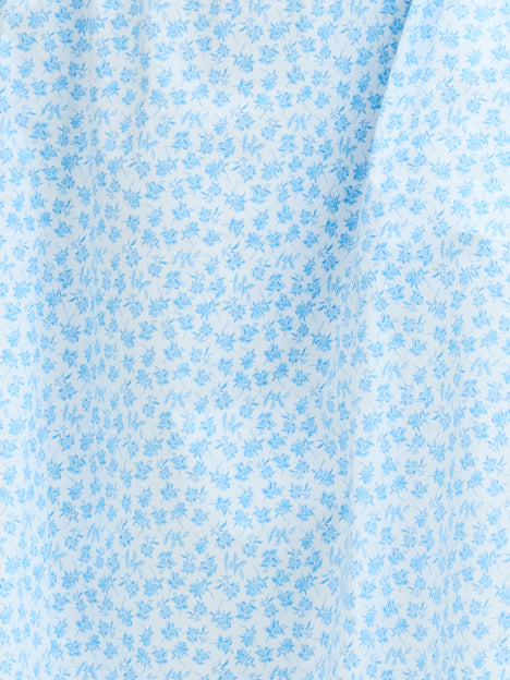 Rhodes Poplin Floral A-Line Midi Dress