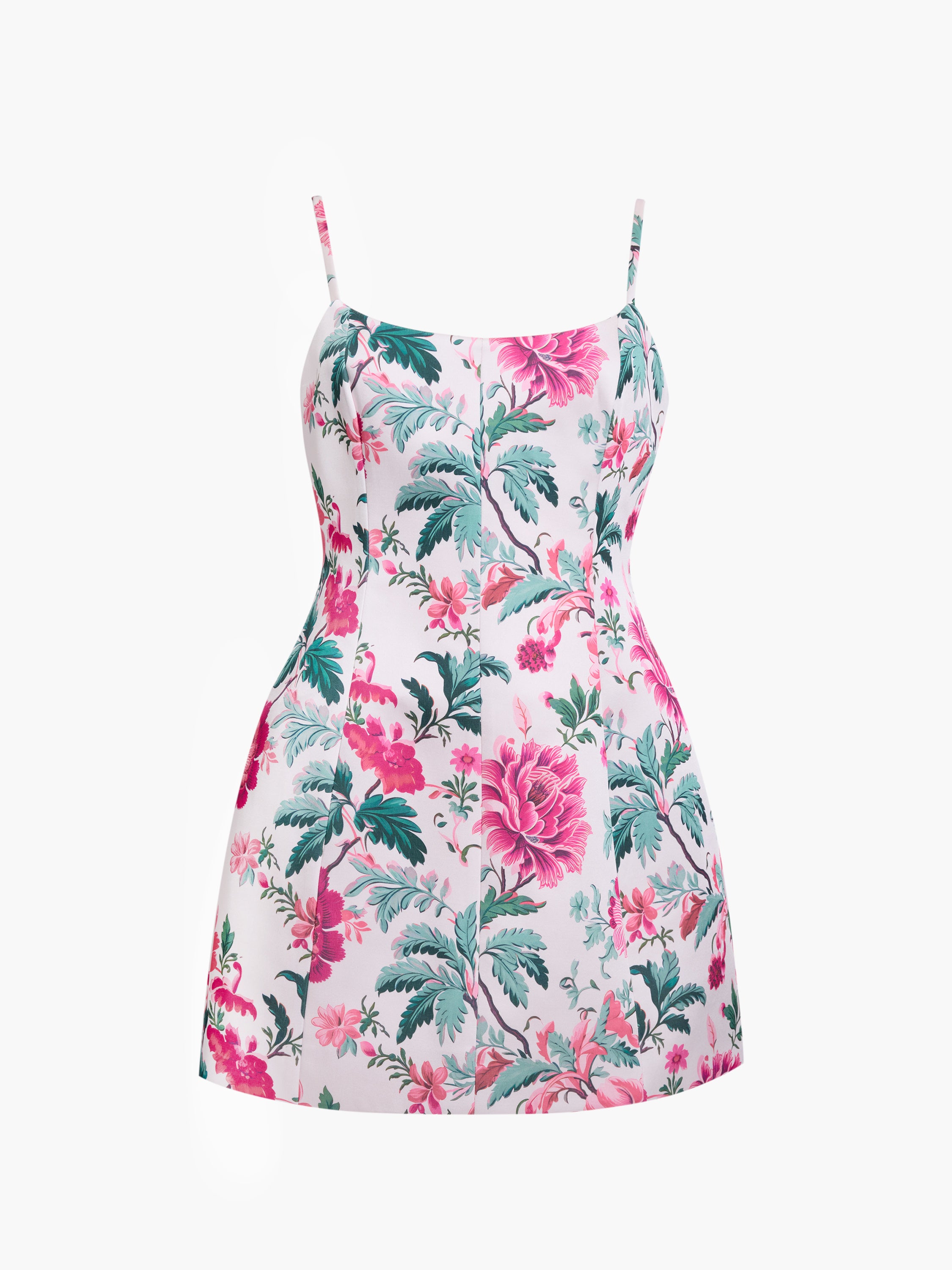 York Satin Christa Fleur Mini Dress