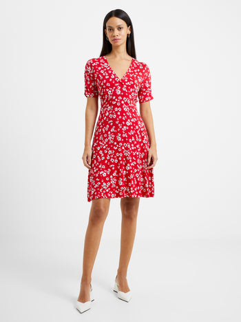 Floral V-Neck Flippy Dress