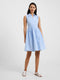 Sleeveless Gingham Smock Dress