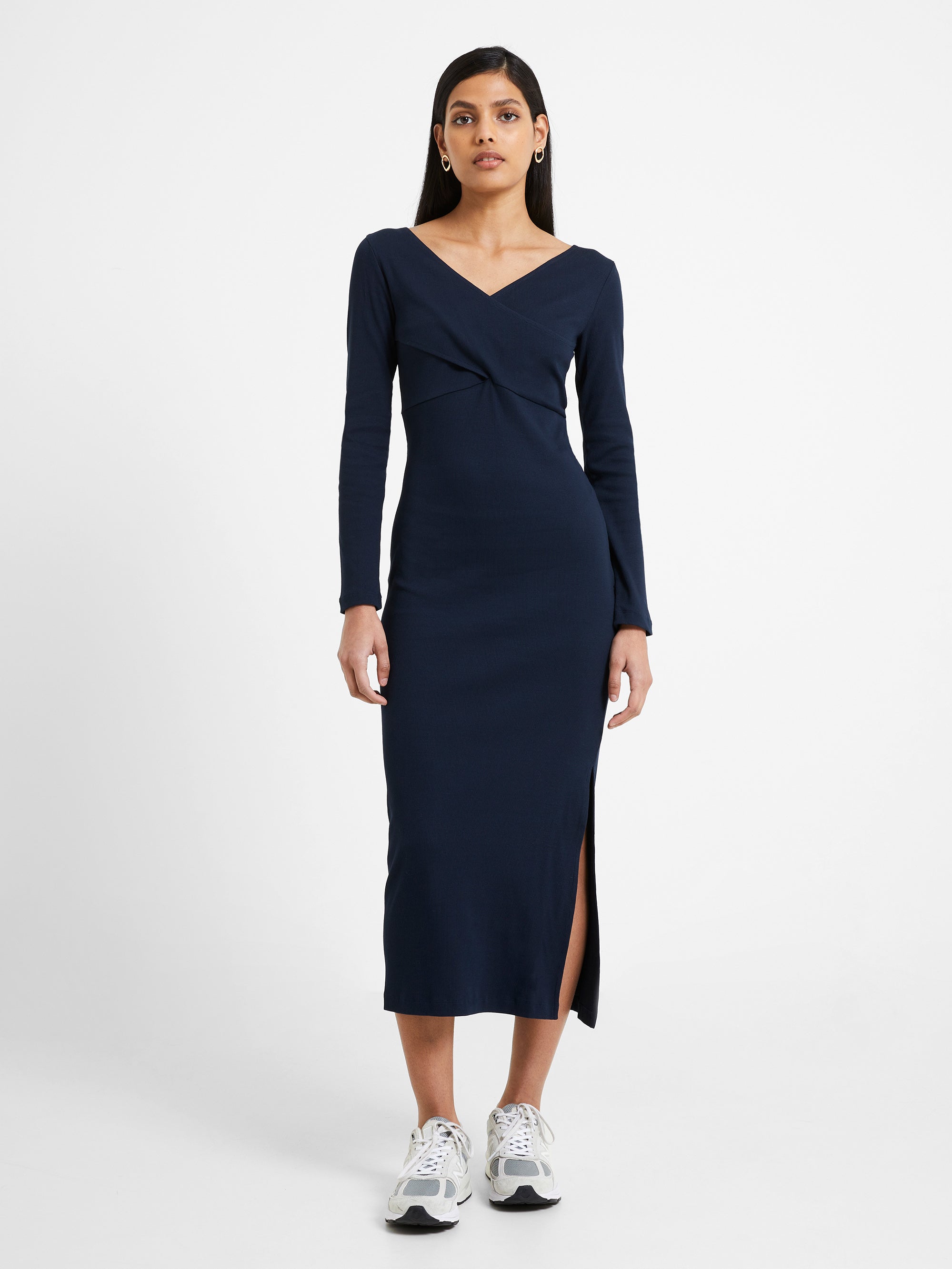 Rassia Rib Crossover Dress