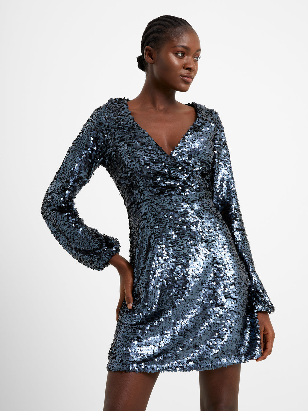 Karissa Long Sleeve Sequin Formal Dress - Black – StyleMissus