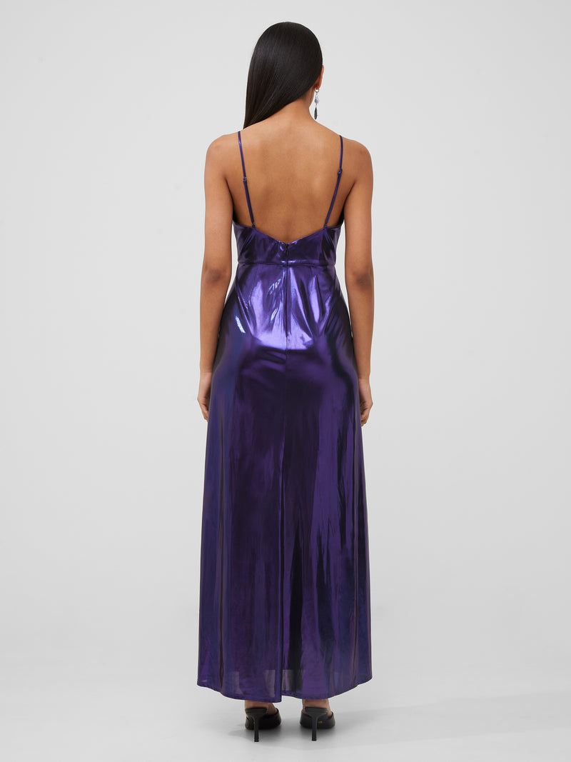Lilac silk deals slip dress