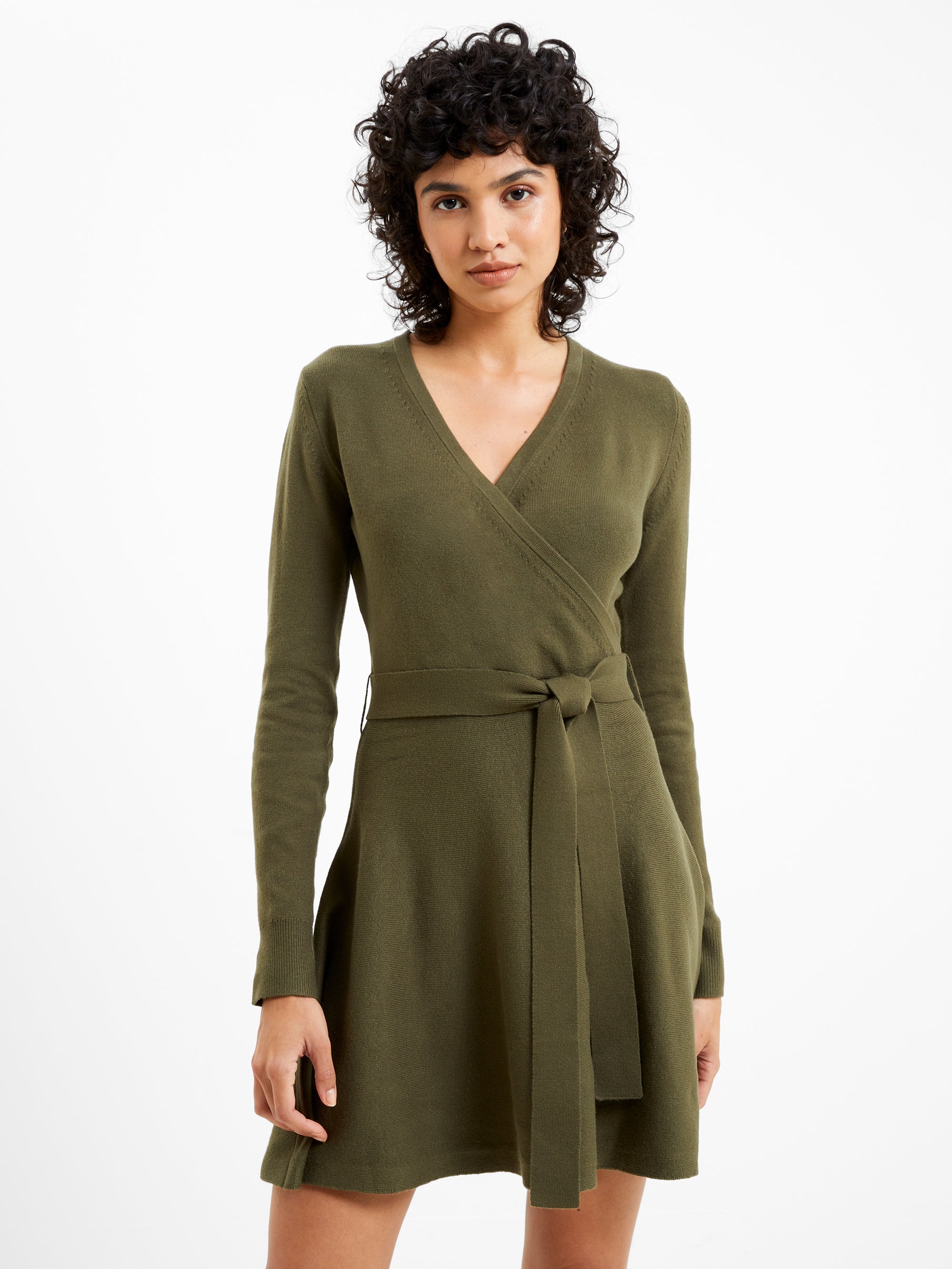One more time hot sale lurex wrap dress