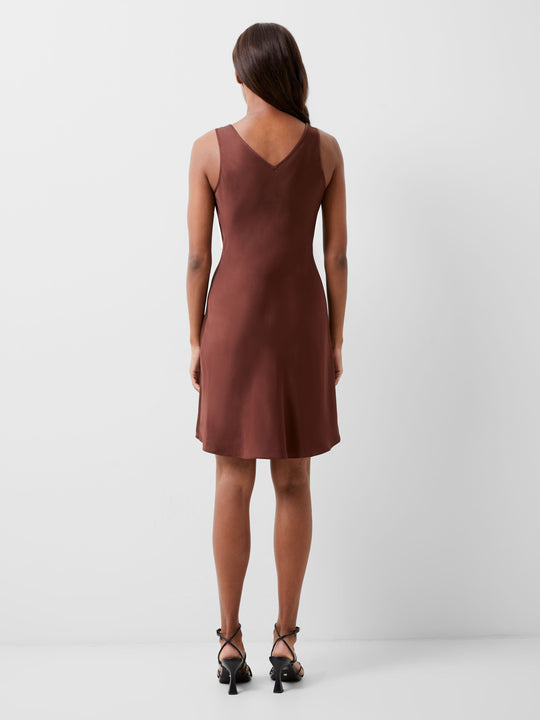Ennis Eco Satin Slip Mini Dress