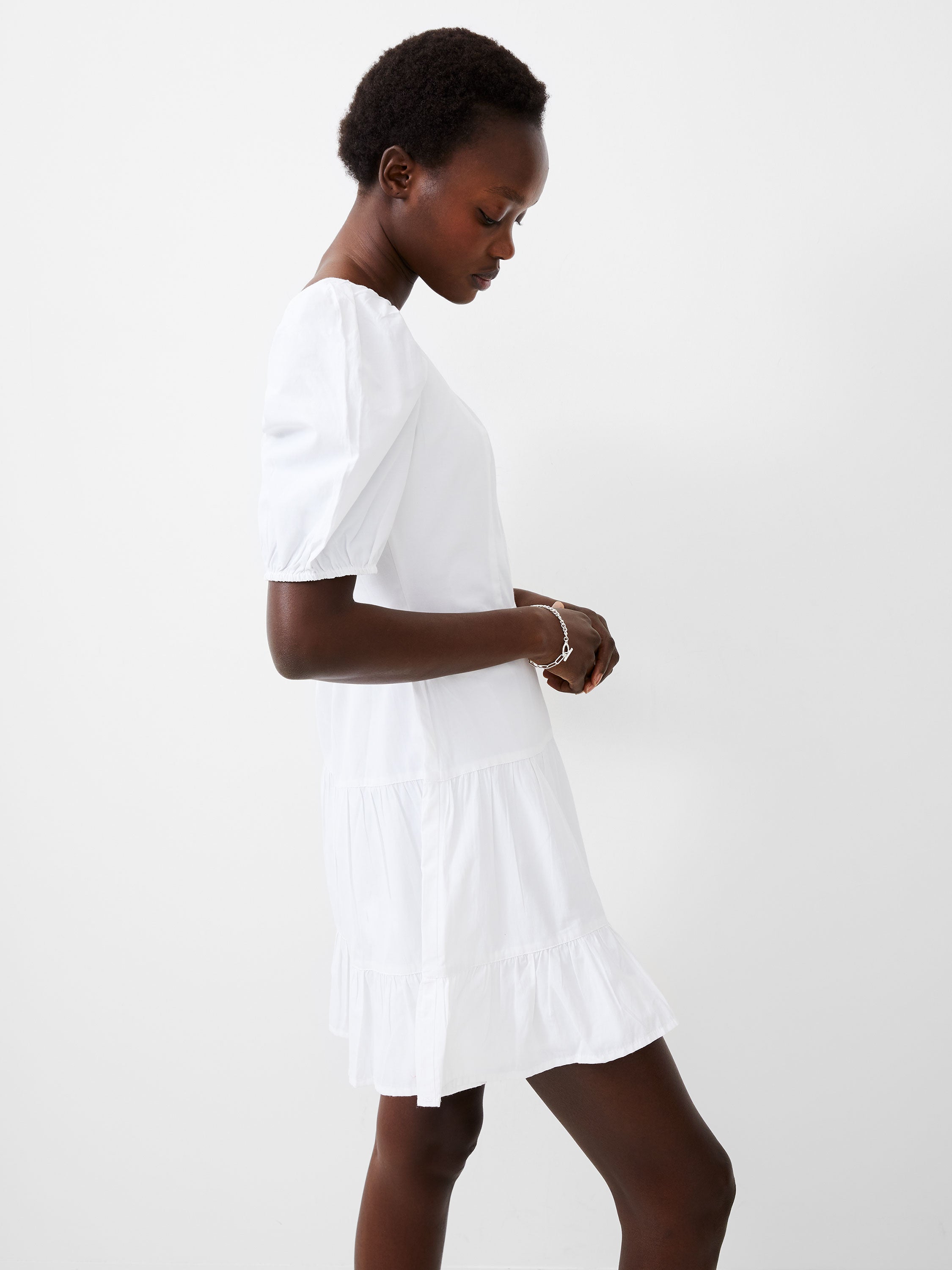 Cotton Sweetheart Mini Dress