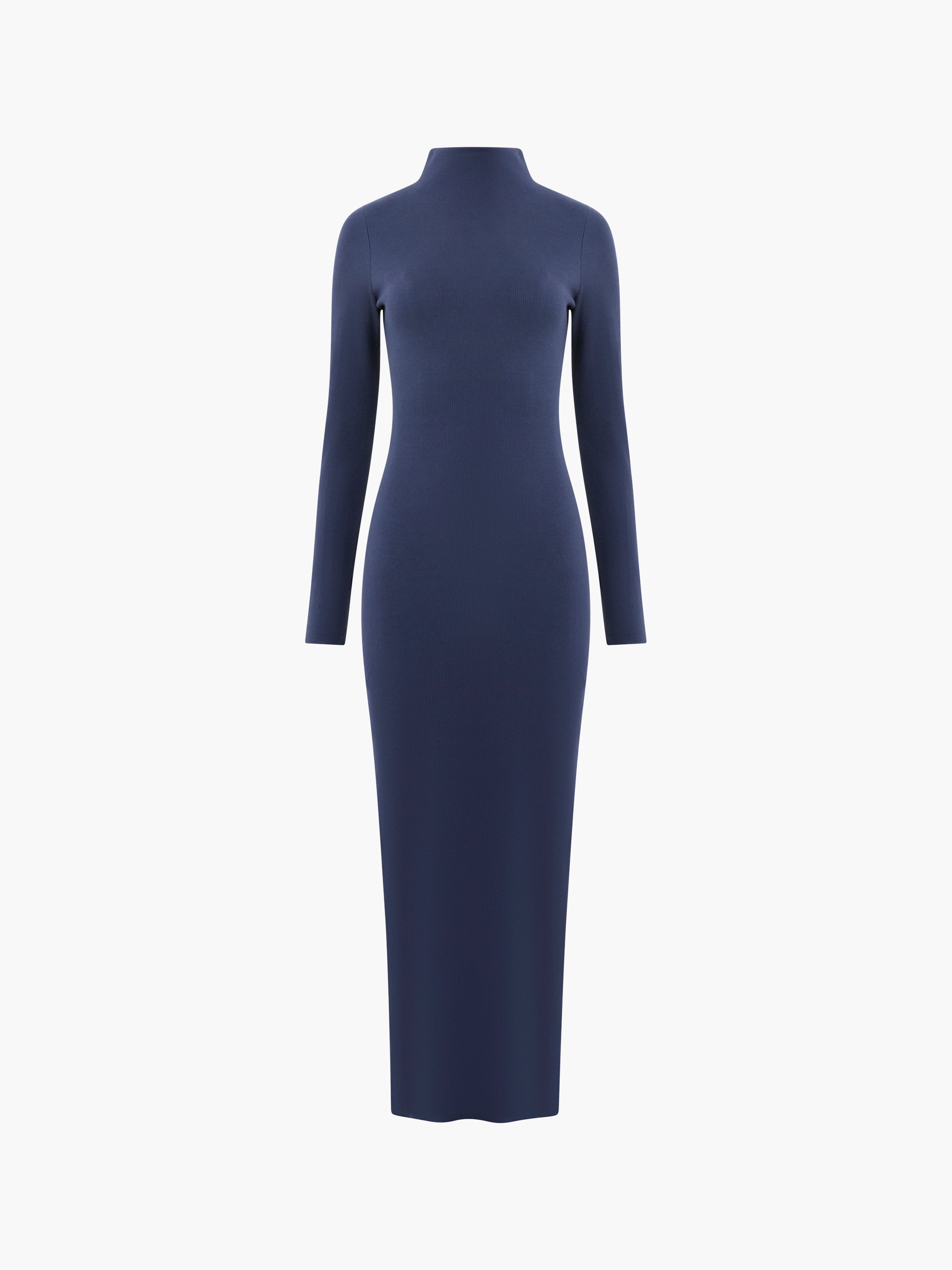 Rassia Long Sleeve Mock Dress Midi Dress