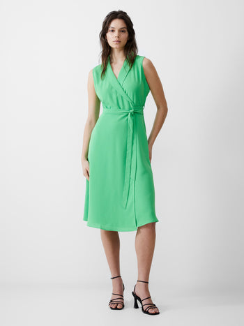 Sleeveless Shawl Dress