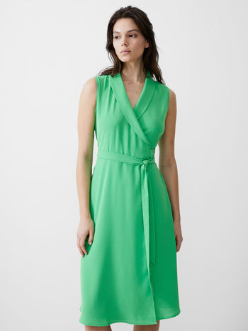 Sleeveless Shawl Dress