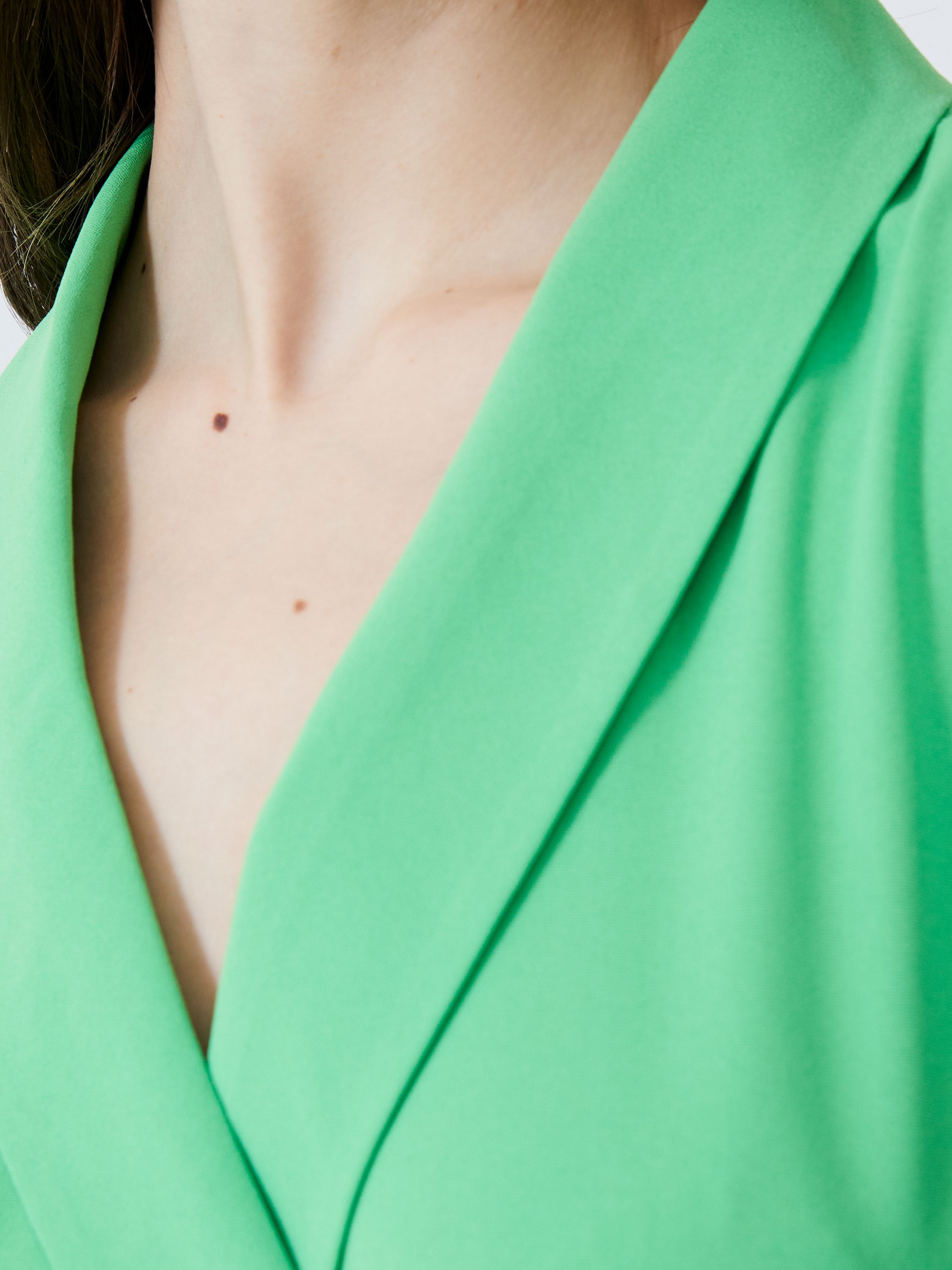 Sleeveless Shawl Dress