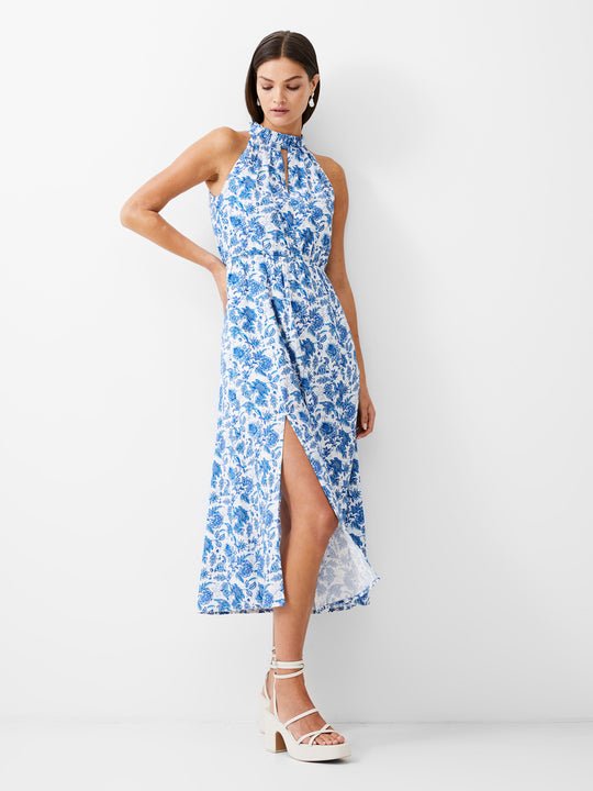 Cosette Halterneck Keyhole Midi Dress