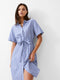 Stripe Poplin Shirt Dress