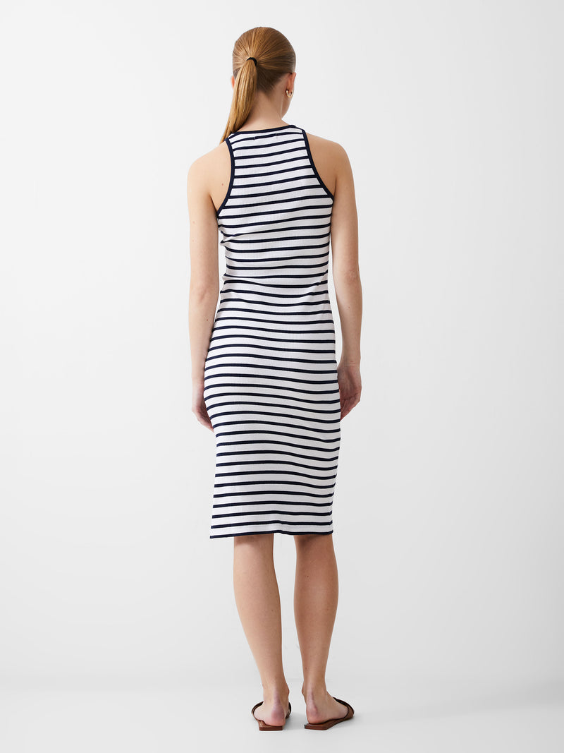 Ribbed Racer Stripe Dress
