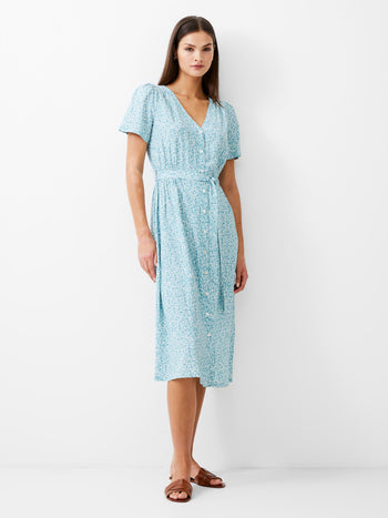 Breya Button Midi Dress
