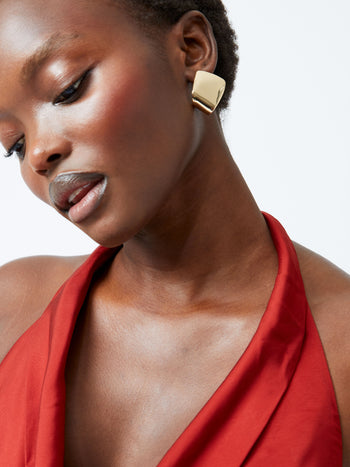 Architectural Square Stud Earrings