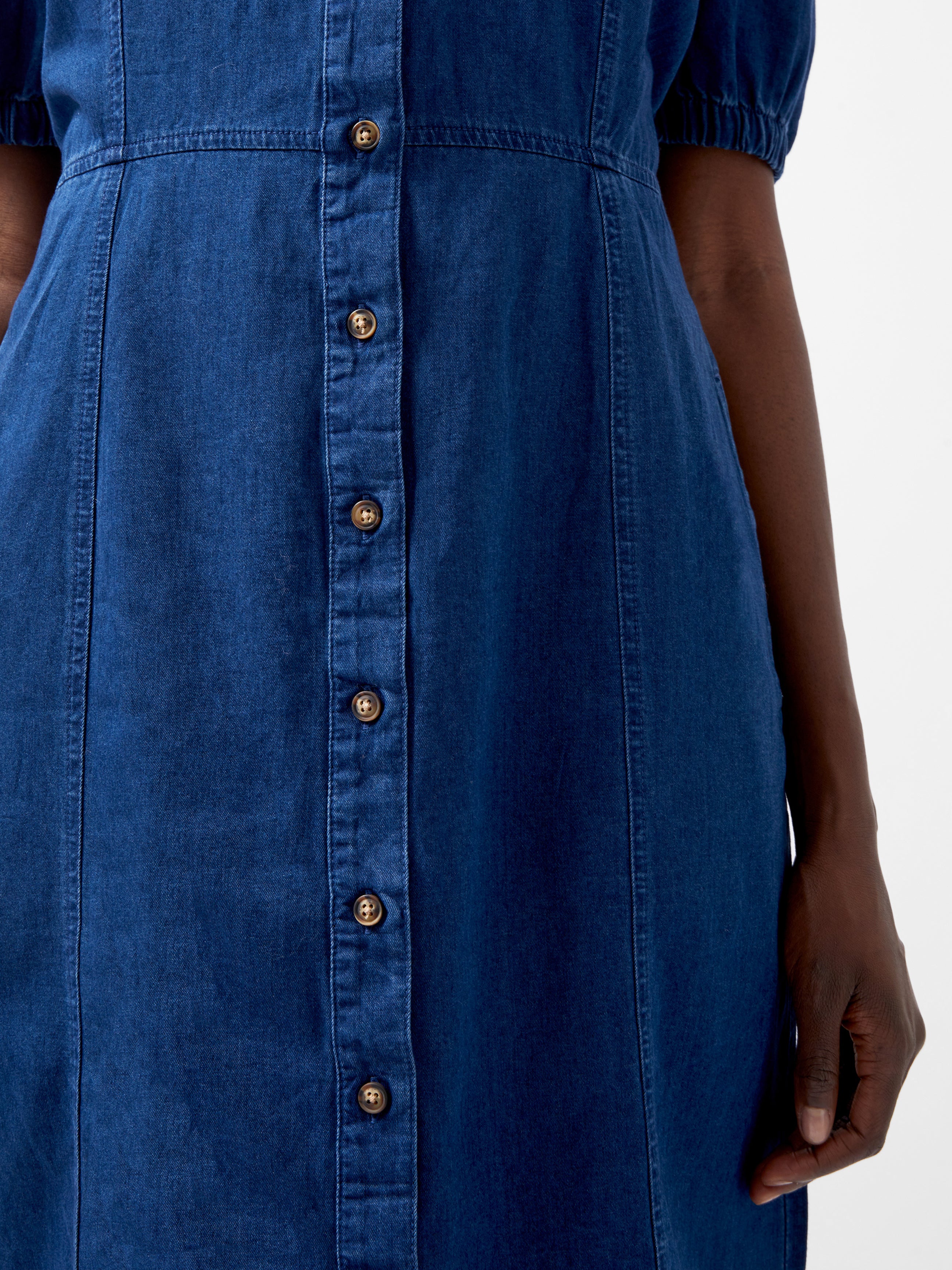 Casual chambray dress deals
