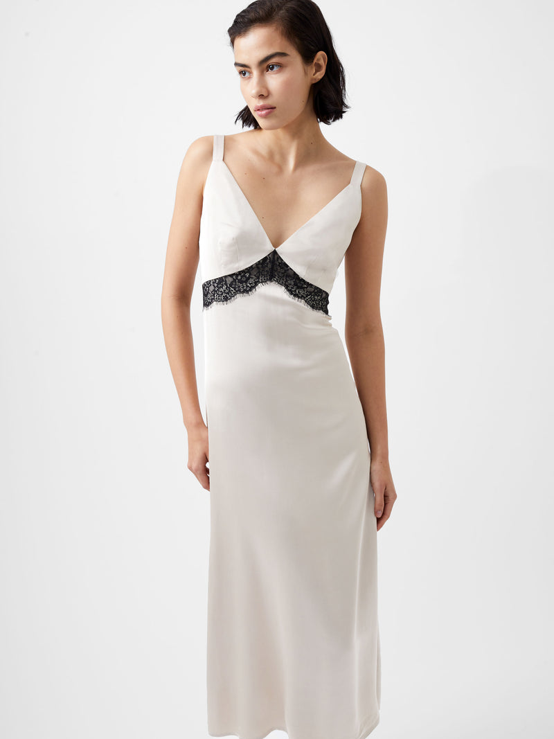Ennis Eco Satin Lace Dress