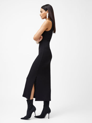 Sadie Textured Boat Neck Dress