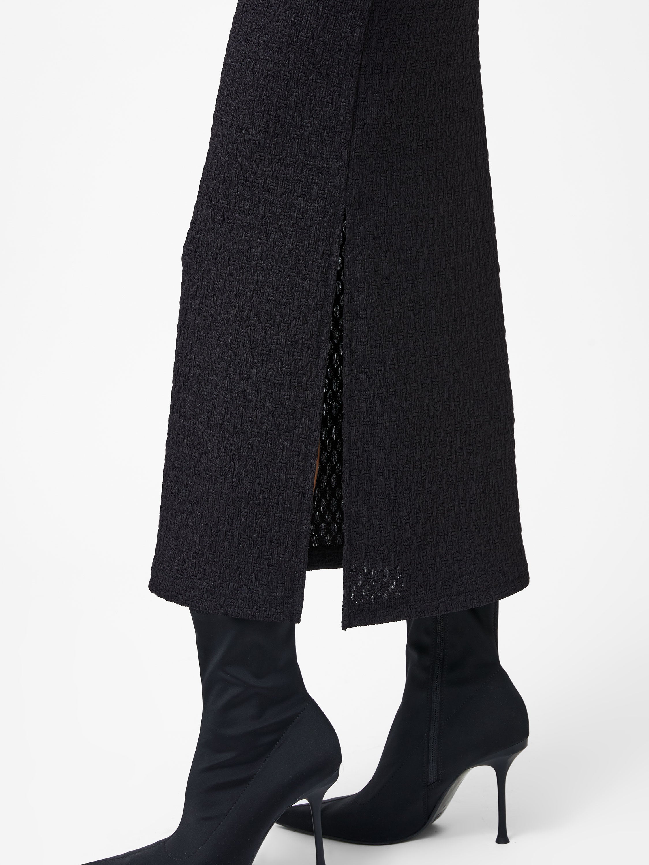 Sadie Textured Boat Neck Dress
